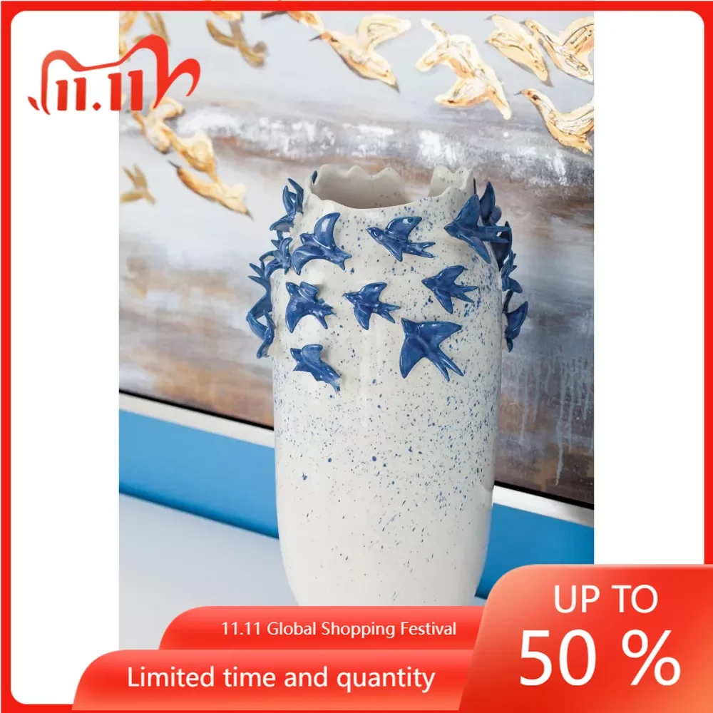 18” Bird 3D White Ceramic Vase Garden Decorations Ceramics & Pottery Plant Glass Home Decoration Luxury Interior Antiques Vases
18” Bird 3D White Ceramic Vase Garden Decorations Ceramics & Pottery Plant Glass Home Decoration Luxury Interior Antiques Vases