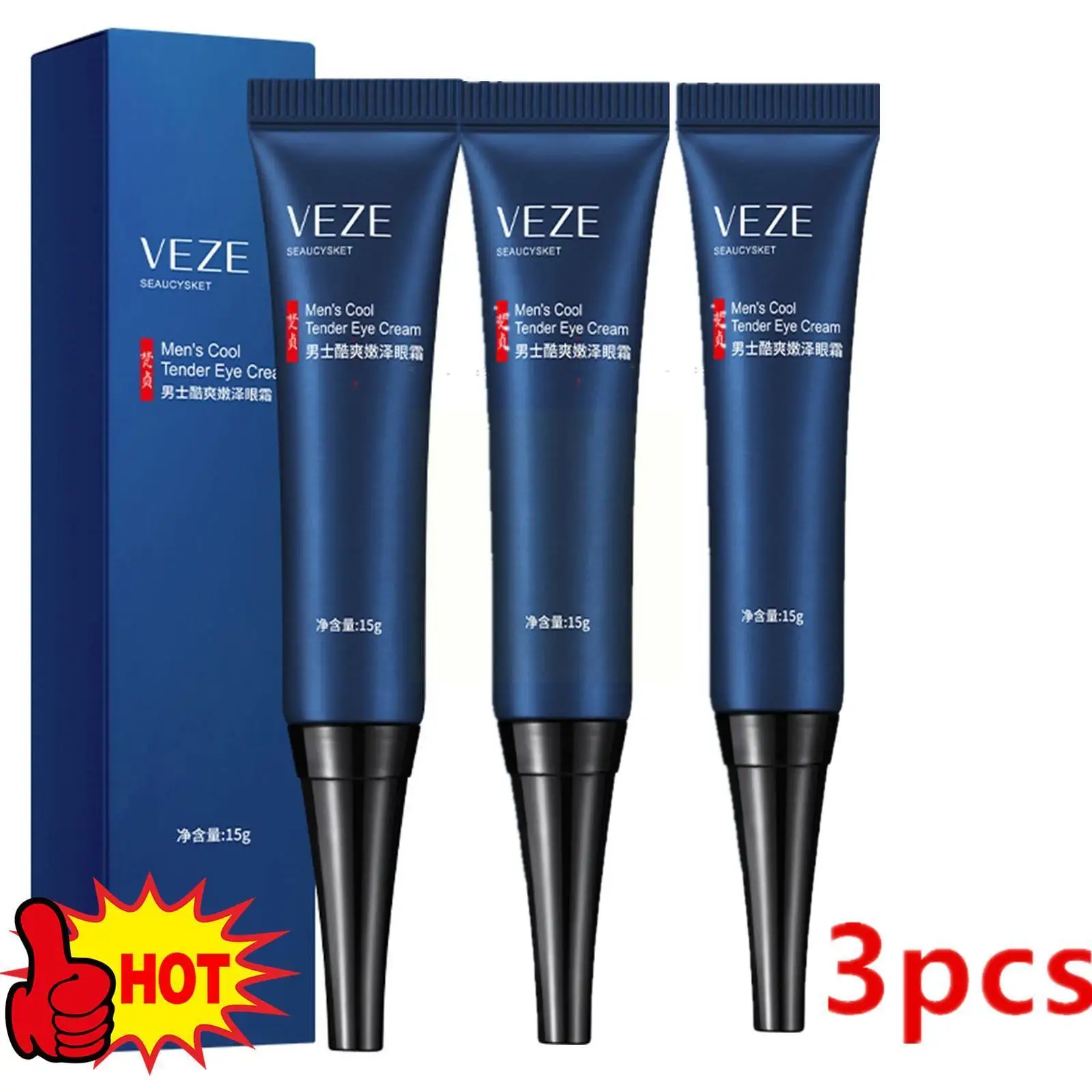 3x Veze Awaken Peptide Depuffing Eye Gel Men Eye Cream Moisturizing Under Eye Cream For Dark Circles Puffiness Fine Lines Eye
3x Veze Awaken Peptide Depuffing Eye Gel Men Eye Cream Moisturizing Under Eye Cream For Dark Circles Puffiness Fine Lines Eye