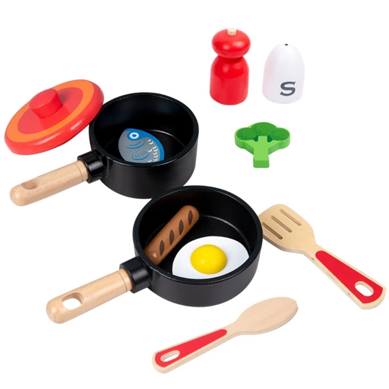 

Pots Cookware Toy Early Development Educational Gift for Kids Kitchen Playset