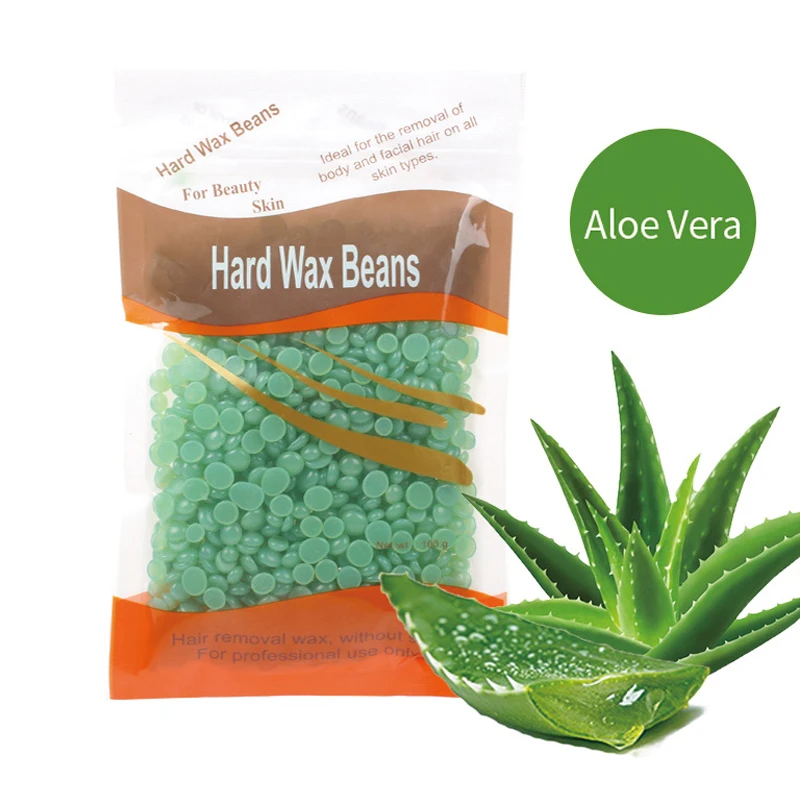 

HEALLOR 100g Hard Wax Beans Solid Hard Depilatory Hot Film Hard Wax Pellet Waxing Bikini Leg Painless Hair Removal Bean