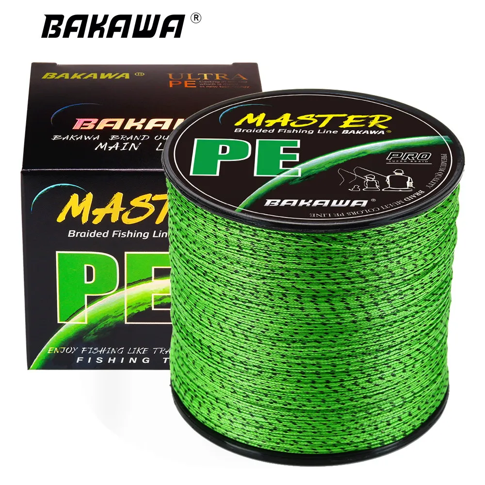 

BAKAWA X8 Speckled Seawater 500M 30M 100M PE Braided Fishing Line 8 Strand Japan Multifilament Smooth Carp Fishing Wire Tackle