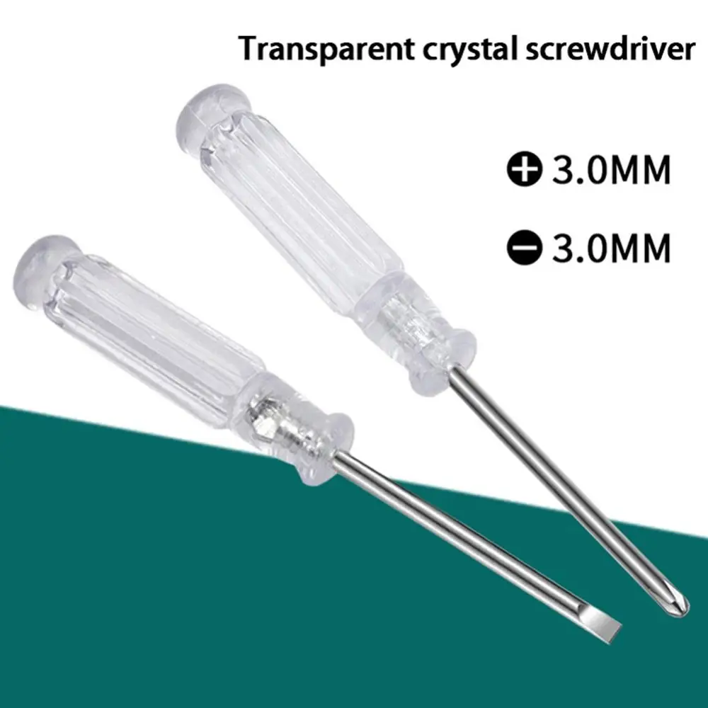 Steel Screwdriver Mini Transparent Handle 95mm Hand Repair Tools Cross Screwdriver Toy
Steel Screwdriver Mini Transparent Handle 95mm Hand Repair Tools Cross Screwdriver Toy