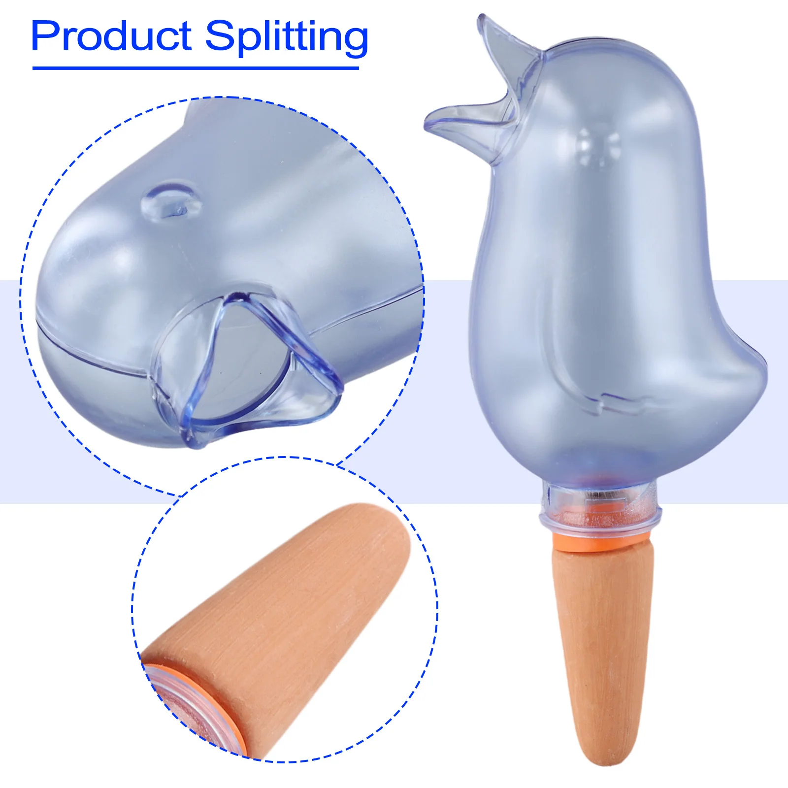 Irrigation Tool Automatic Dripper Bird Shaped Dripper Terracotta Tail Transparent And Practical Tool Water Inlet
Irrigation Tool Automatic Dripper Bird Shaped Dripper Terracotta Tail Transparent And Practical Tool Water Inlet