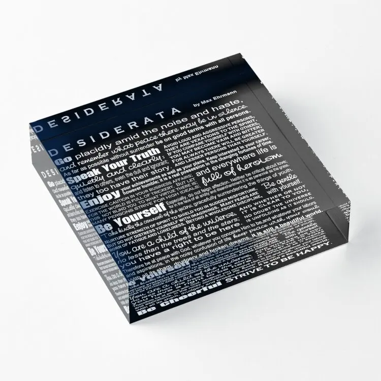 Desiderata черные акриловые блоки Штамповка Печать смешные фотографии Прозрачные Свадебные колодки спальня комната Домашний художественный процесс декора
Desiderata черные акриловые блоки Штамповка Печать смешные фотографии Прозрачные Свадебные колодки спальня комната Домашний художественный процесс декора