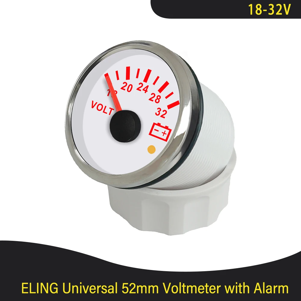 Водонепроницаемый Универсальный вольтметр 52 мм 8-16 в 18-32 в вольтметр с красной подсветкой и сигнализацией для автомобиля лодки яхты грузовика
Водонепроницаемый Универсальный вольтметр 52 мм 8-16 в 18-32 в вольтметр с красной подсветкой и сигнализацией для автомобиля лодки яхты грузовика