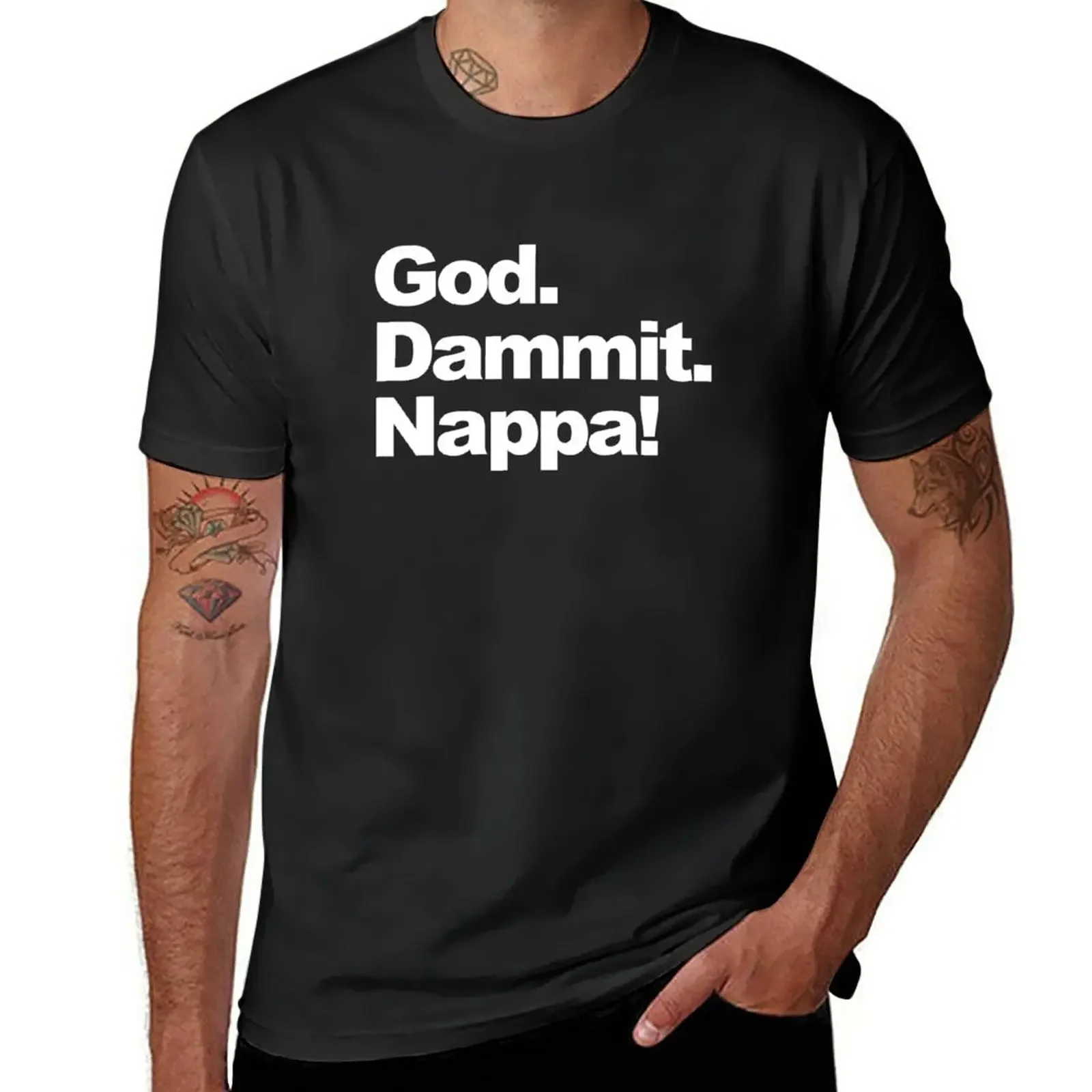 

God. Dammit. Nappa! T-Shirt anime summer top graphics clothes for men
