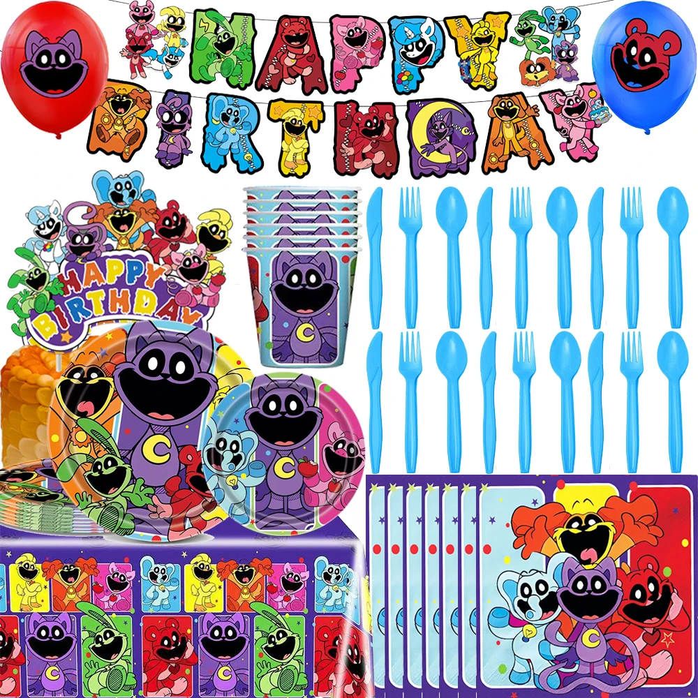 Smiling Critters Birthday Party Decorations Disposable Tableware Balloon Tablecloth Cup Plate Cake Topper for Kids Baby Shower
Smiling Critters Birthday Party Decorations Disposable Tableware Balloon Tablecloth Cup Plate Cake Topper for Kids Baby Shower
