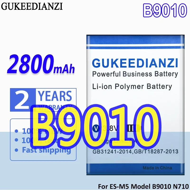 

High Capacity GUKEEDIANZI Battery 2800mAh For ES-M5 Model N710 B9010 4G LTE MIFI Router Bateria