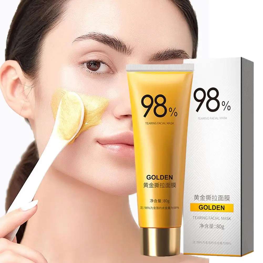 

98% Beilingmei Gold Foil Peel-off Golden Peel Off Face Moisturises Deep Cleansing Reduces Fine Lines For S B7p8