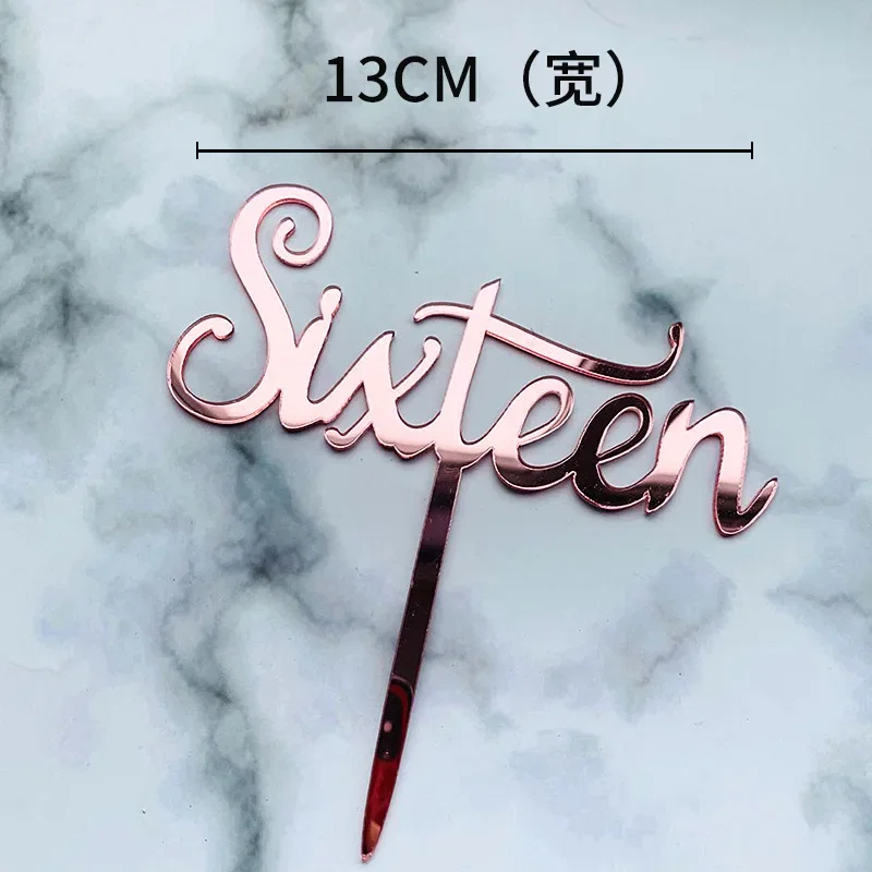 New Acrylic Letter 16 18 21 Years Old Special Age Happy Birthday Cake Topper Lady and Girl Birthday Party Cake Supplies
New Acrylic Letter 16 18 21 Years Old Special Age Happy Birthday Cake Topper Lady and Girl Birthday Party Cake Supplies