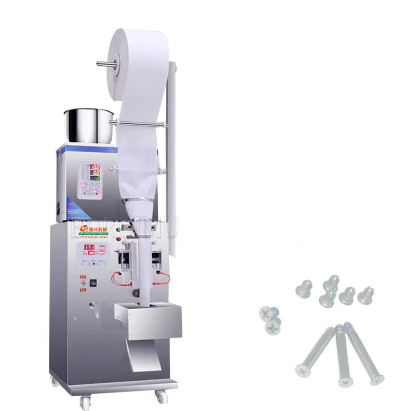 

Commercial Fully Automatic Particle Powder Packaging Machine Back Sealing Three Side Sealing Screw Filling Machine