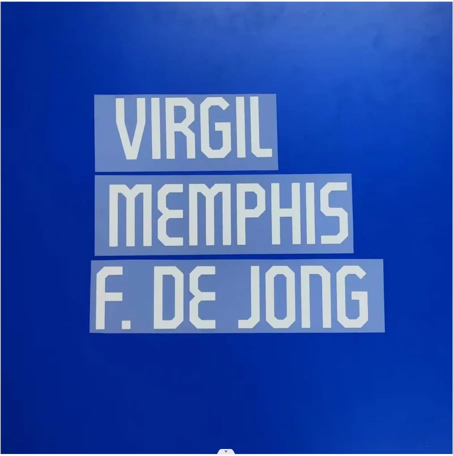2024/25 Holland name sets Netherlands Virgil Memphis F.de Jong home and away name number top AAAA quality iron on name printing 
2024/25 Holland name sets Netherlands Virgil Memphis F.de Jong home and away name number top AAAA quality iron on name printing