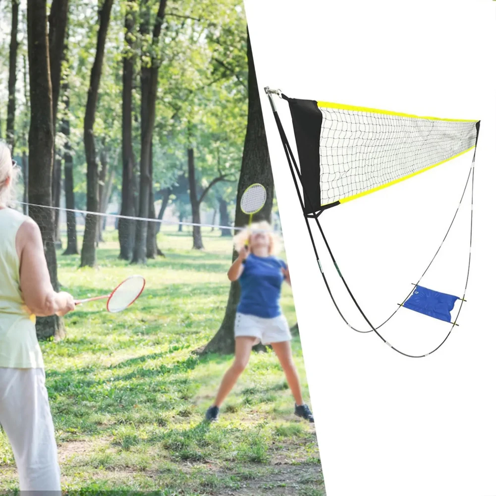 

1 комплект уличная сетка для бадминтона и волейбола, Портативная Складная регулируемая стойка, сетка для телескопического тенниса