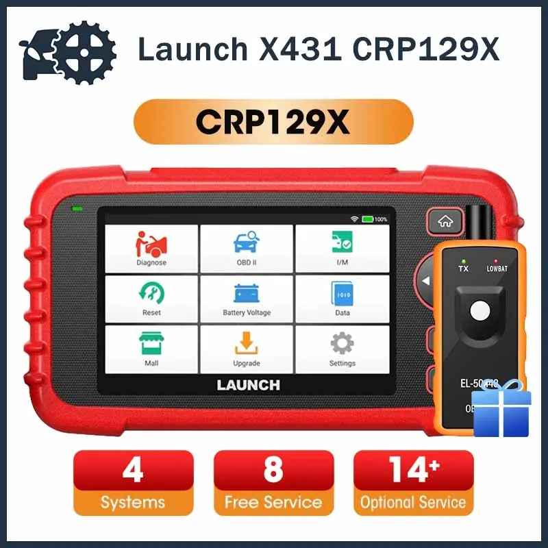 

Original Launch X431 CRP129X OBD2 Scanner Car Diagnostic Tools Engine ABS SRS AT Oil SAS EPB TPMS Reset CRP129X pk crp129e v2.0