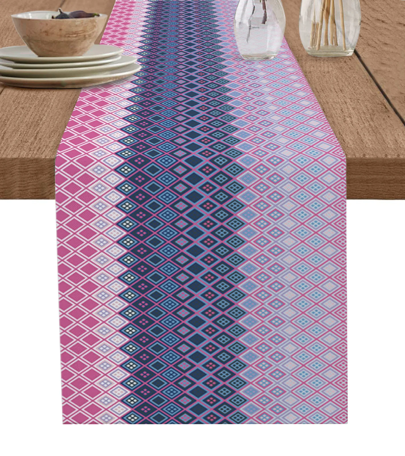 Diamond Gradient Texture Table Runner Kitchen Dining Table Decor Tablecloth Wedding Holiday Decor Table Runner
Diamond Gradient Texture Table Runner Kitchen Dining Table Decor Tablecloth Wedding Holiday Decor Table Runner