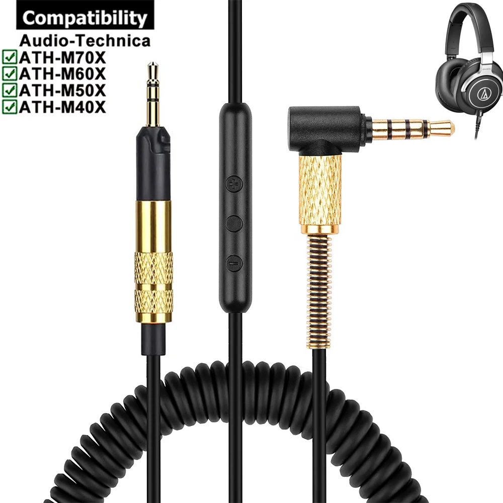 OFC Replacement Cable Extension Cord for Audio Technica ATH-M50X ATH-M40X ATH-M70X ATH-M60X ATH M70X M60X 50X 40X Headphones
OFC Replacement Cable Extension Cord for Audio Technica ATH-M50X ATH-M40X ATH-M70X ATH-M60X ATH M70X M60X 50X 40X Headphones