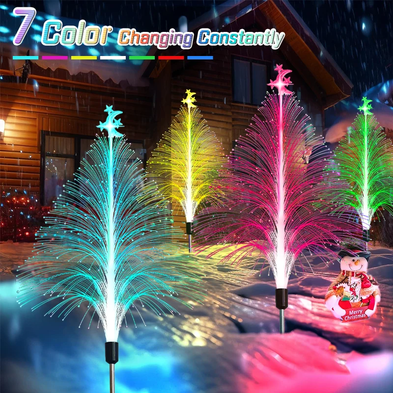 Solar Christmas Tree Light 2-8Pc Color Changing Xmas Garden Light Outdoor Waterproof LED Pathway Lamp Lawn Patio Yard Decoration
Solar Christmas Tree Light 2-8Pc Color Changing Xmas Garden Light Outdoor Waterproof LED Pathway Lamp Lawn Patio Yard Decoration