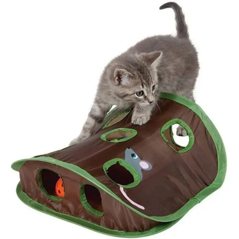 Pet Cat Interactive Hide Seek Game 9 Holes Tunnel Mouse Hunt Game Intelligence Toy Pet Hidden Hole Kitten Foldable Tunnel Toys
Pet Cat Interactive Hide Seek Game 9 Holes Tunnel Mouse Hunt Game Intelligence Toy Pet Hidden Hole Kitten Foldable Tunnel Toys