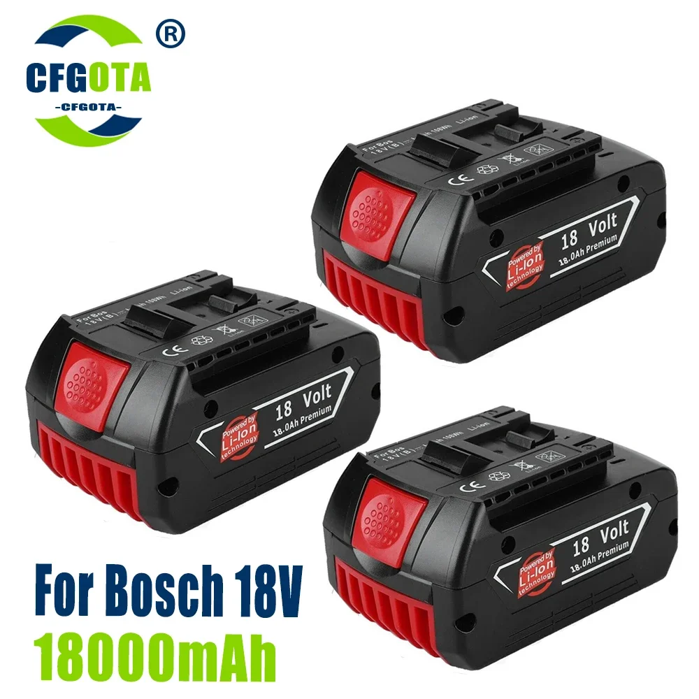 

100% Оригинальный литий-ионный перезаряжаемый аккумулятор 18 в 18 А для Bosch 18000 мАч запасной Электроинструмент портативный индикатор Замена