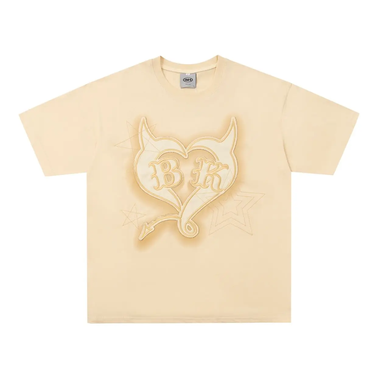 American street devil horn love printed T-shirt for men and women, summer national trend, loose and trendy couple ins niche tops
American street devil horn love printed T-shirt for men and women, summer national trend, loose and trendy couple ins niche tops