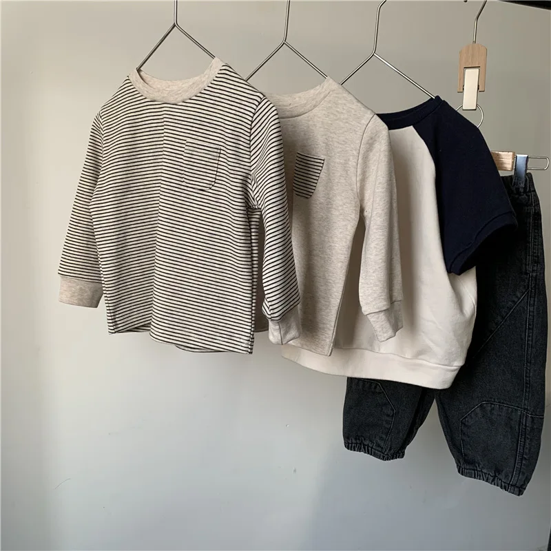 2025 Autumn New Baby Long Sleeve T Shirts Boys Girls Striped Casual Tops Toddler Loose Versatile Bottoming Shirt Kids Clothes 7 S971bd24c3dfe47b89af9466e291d1e42q
