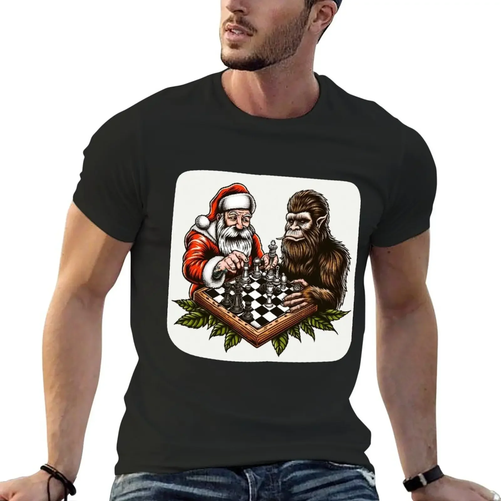 Santa vs. Bigfoot Chess Showdown T-shirt anime graphics vintage mens workout shirts
Santa vs. Bigfoot Chess Showdown T-shirt anime graphics vintage mens workout shirts