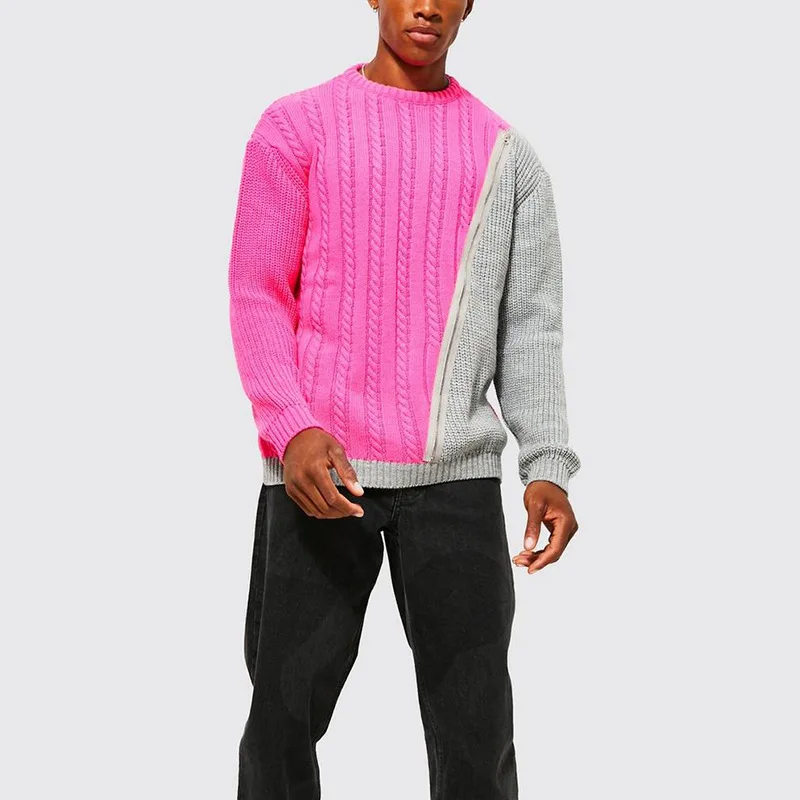 Men's Sweater Autumn And Winter New Thick Fashion Trend Color Matching Casual Large Size Pullover
Men's Sweater Autumn And Winter New Thick Fashion Trend Color Matching Casual Large Size Pullover