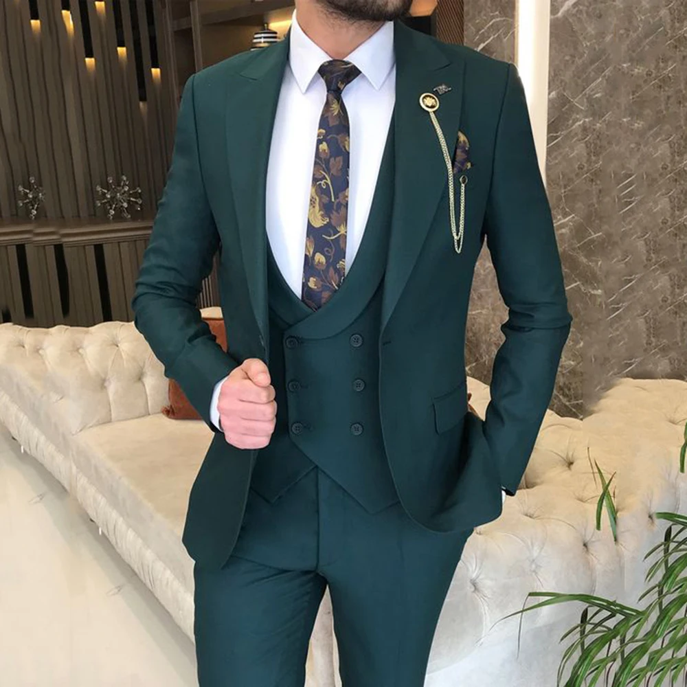 Tailor Made Male Tuxedos For Wedding 3 Pieces Formal Best Men Groomsmen Bridegroom Wedding Suits Blazer+Vest+Pants Costume Homme
Tailor Made Male Tuxedos For Wedding 3 Pieces Formal Best Men Groomsmen Bridegroom Wedding Suits Blazer+Vest+Pants Costume Homme