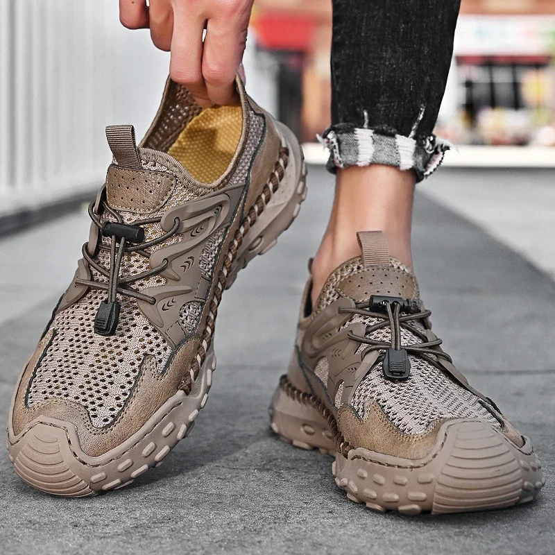 High Quality Men's Hollow Out Mesh Sneakers Hiking Shoes Mountain Hiking Shoes Wearable Climbing Hunting Trail Trekking Boots
High Quality Men's Hollow Out Mesh Sneakers Hiking Shoes Mountain Hiking Shoes Wearable Climbing Hunting Trail Trekking Boots