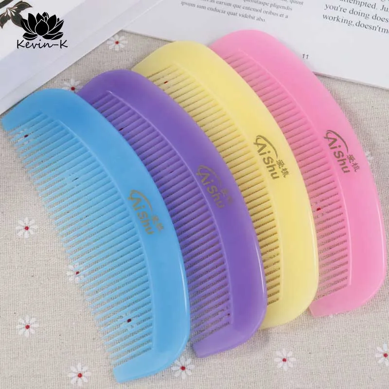 

Fashion solid color horn comb simple plastic thickening straight hair comb large hairdressing comb