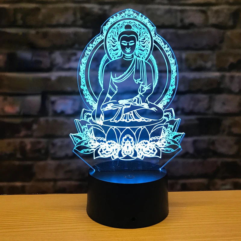 Sakyamuni 3D Night Light LED Colorful Visual Buddha Lamp 16 Color Changing Remote Control Table Lamp Birthday Christmas Gift
Sakyamuni 3D Night Light LED Colorful Visual Buddha Lamp 16 Color Changing Remote Control Table Lamp Birthday Christmas Gift