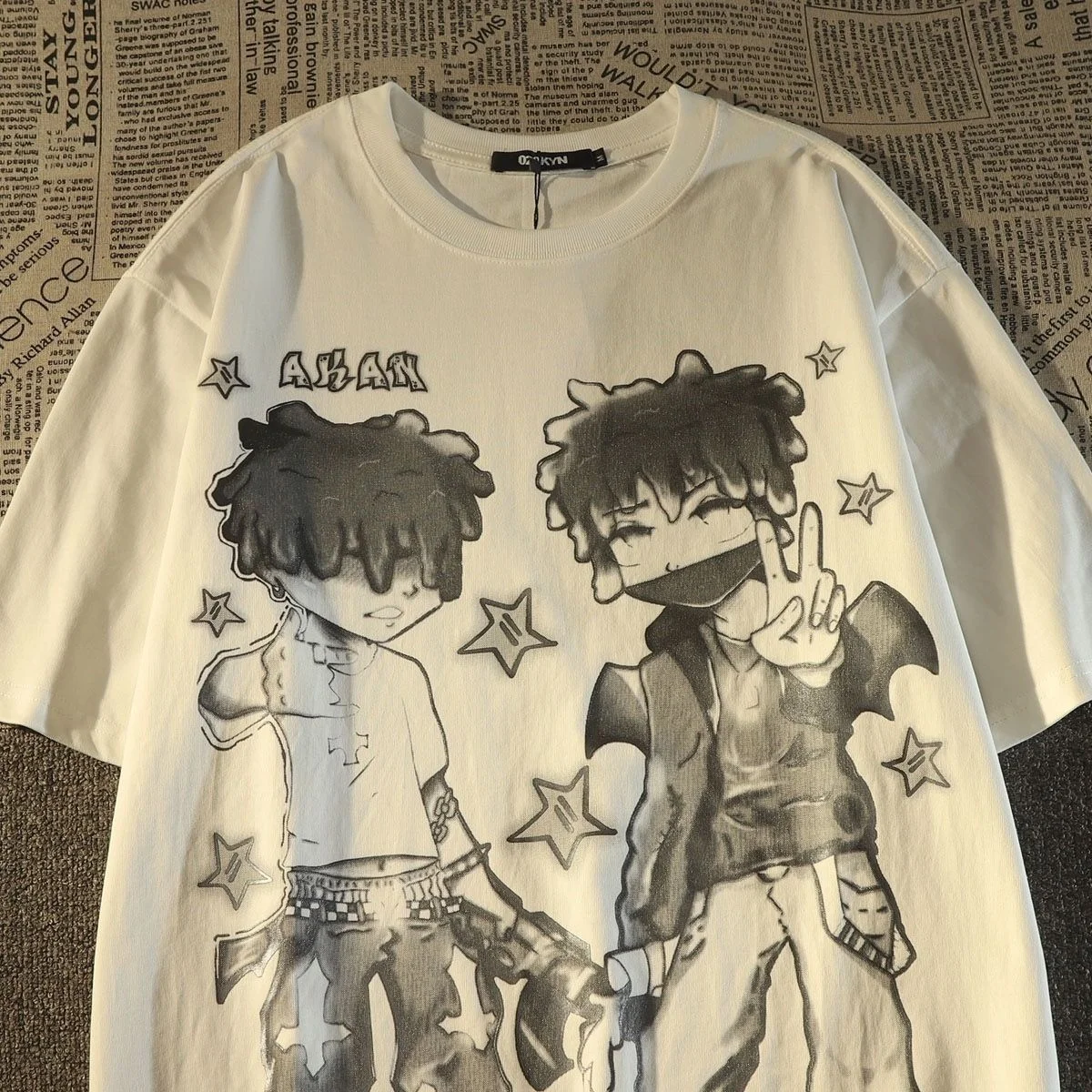 Oversized Men Retro Y2k Cartoon Printed Graphic T-shirt For And Loose Fitting Fashion Short Sleeved Couple Casual Top Fugees
Oversized Men Retro Y2k Cartoon Printed Graphic T-shirt For And Loose Fitting Fashion Short Sleeved Couple Casual Top Fugees