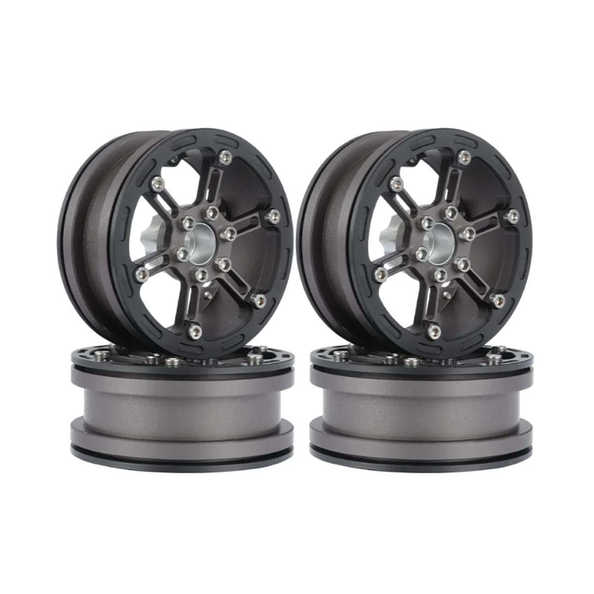 56G Light Weight 2.2 Metal Beadlock Wheel Rim Hub for 1/10 RC Crawler Car Axial SCX10 Wraith Capra RR10 Traxxas TRX4,7
56G Light Weight 2.2 Metal Beadlock Wheel Rim Hub for 1/10 RC Crawler Car Axial SCX10 Wraith Capra RR10 Traxxas TRX4,7