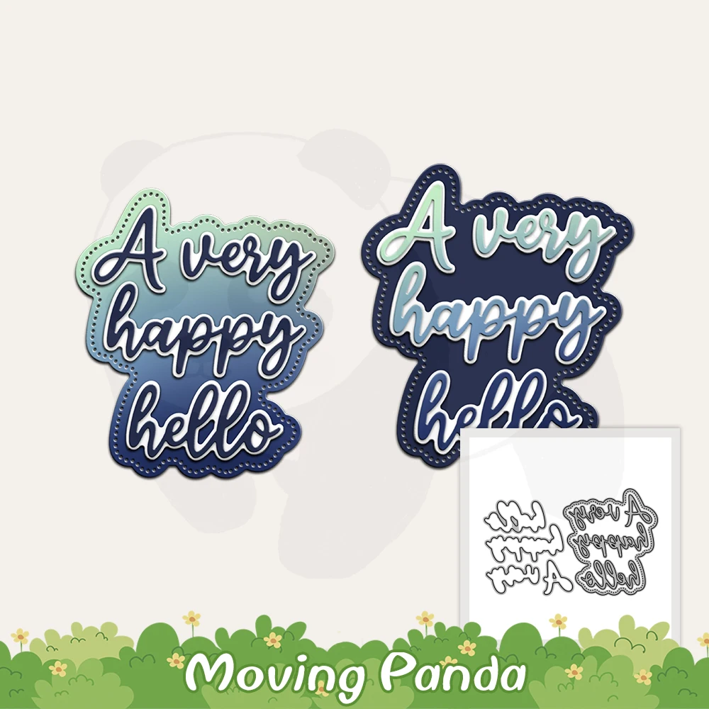 A Happy Hello DIY Metal Cutting Dies Universal Scrapbooking Accessories Embossed Dies Cut For Handmade Cards Album Diary Decor 
A Happy Hello DIY Metal Cutting Dies Universal Scrapbooking Accessories Embossed Dies Cut For Handmade Cards Album Diary Decor