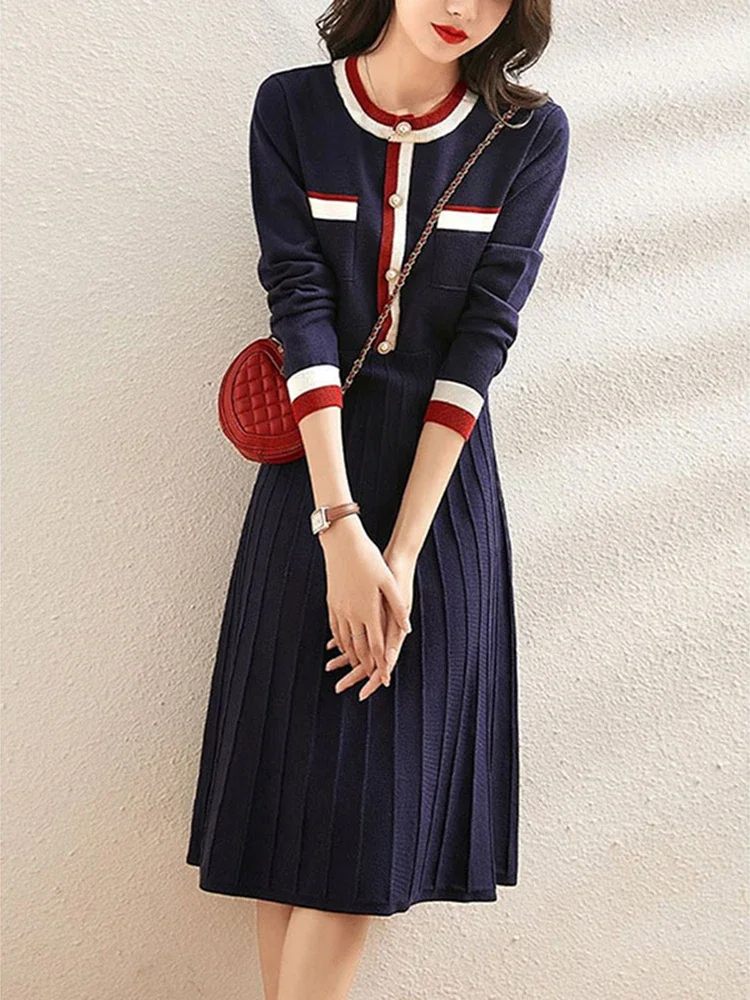 Ladies Elegant Chic Knitted Sweater Dresses 2024 Spring Autumn Fashion Long Sleeve Slim Basic Midi Dress Woemn Clothing Vestidos
Ladies Elegant Chic Knitted Sweater Dresses 2024 Spring Autumn Fashion Long Sleeve Slim Basic Midi Dress Woemn Clothing Vestidos
