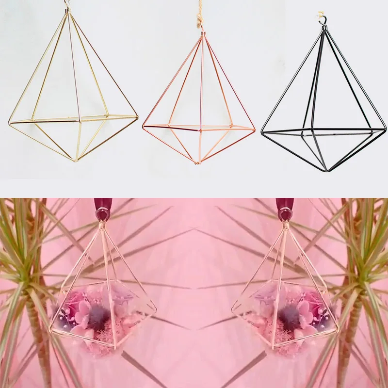Stylish Metal Geometric Air Plant Flower Pot Holder - Perfect Wall Decoration Stylish Metal Geometric Air Plant Flower Pot
Stylish Metal Geometric Air Plant Flower Pot Holder - Perfect Wall Decoration Stylish Metal Geometric Air Plant Flower Pot