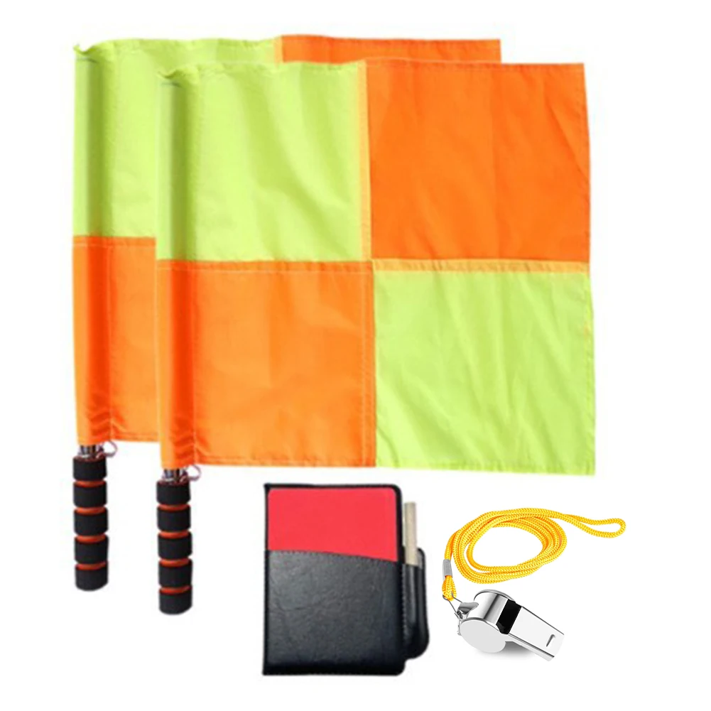 Soccer Referee Flag Professional Fair Play Sports Match Football Linesman Waterproof Flags Sports Game Referee Equipment
Soccer Referee Flag Professional Fair Play Sports Match Football Linesman Waterproof Flags Sports Game Referee Equipment