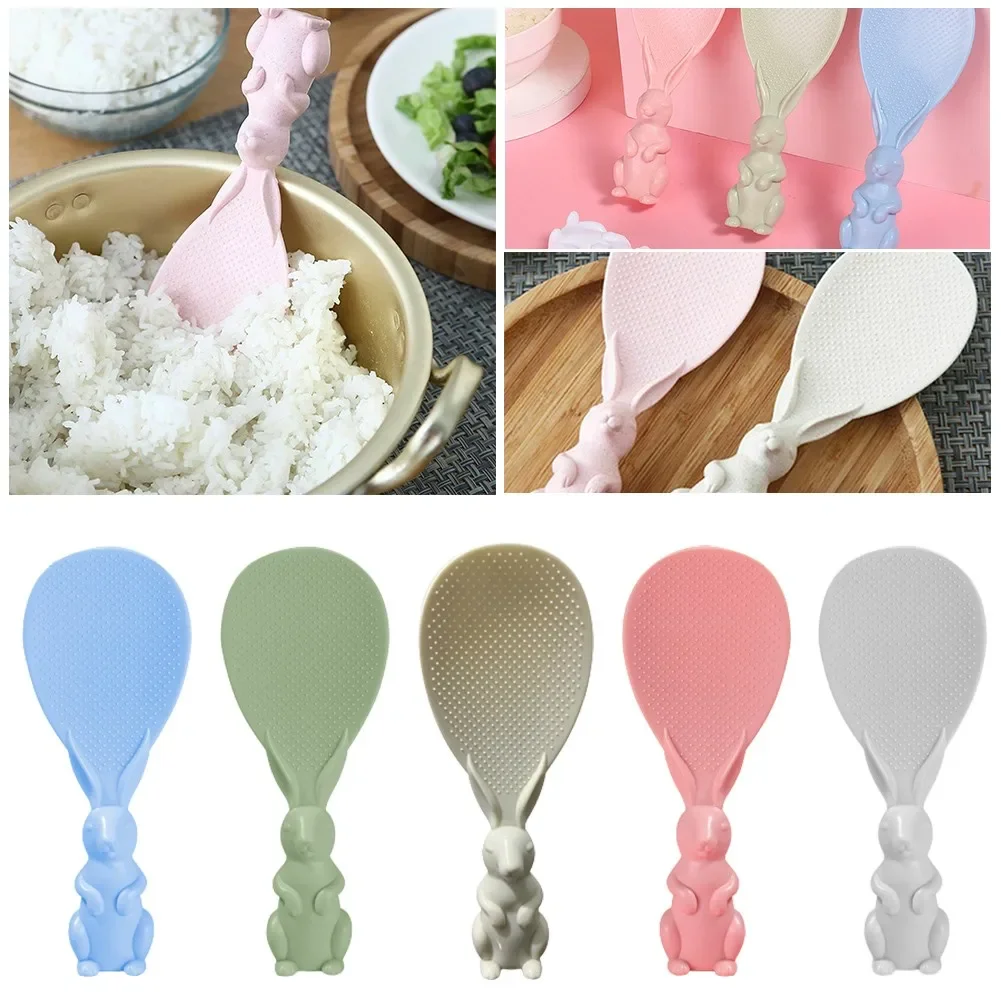 Creative Kitchen Non-Stick Rice Paddle Spoon Lovely Standing Rabbit Bunny Shape Handle Shovel Plastic Dining Service Scoop
Creative Kitchen Non-Stick Rice Paddle Spoon Lovely Standing Rabbit Bunny Shape Handle Shovel Plastic Dining Service Scoop