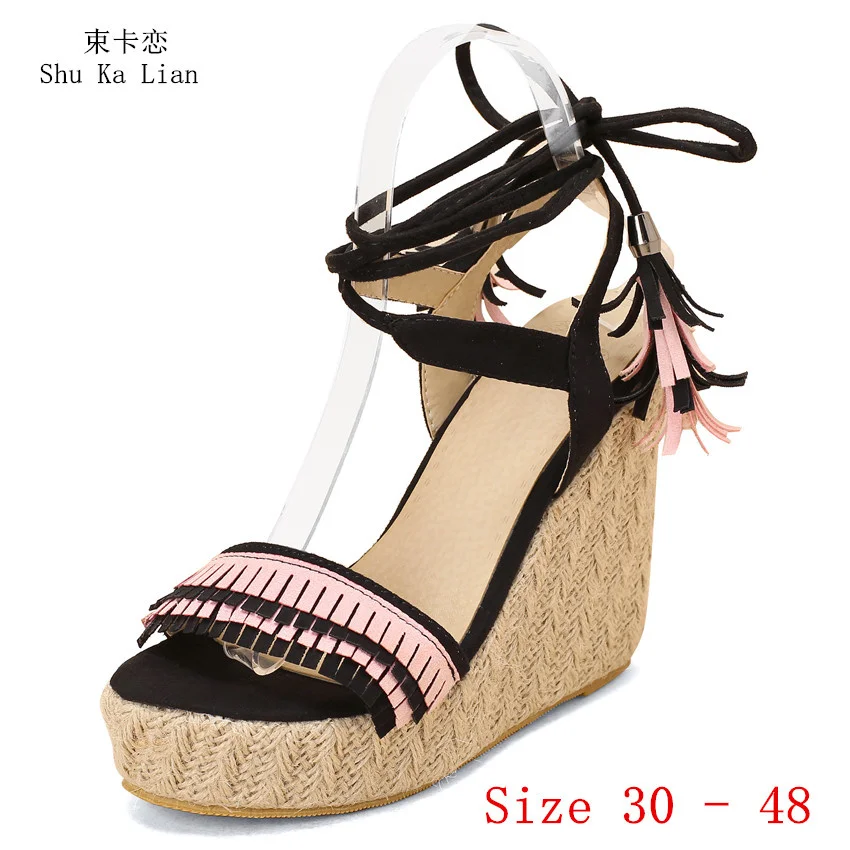 Platform Sandals High Heels Women Shoes Wedges Gladiator Sandals Woman Sandals Small Plus Size 30 - 48
Platform Sandals High Heels Women Shoes Wedges Gladiator Sandals Woman Sandals Small Plus Size 30 - 48
