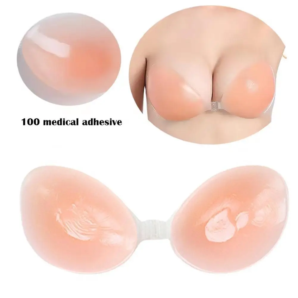 

Silicone Bra Invisible Push Up Sexy Strapless Bra Stealth Adhesive Backless Breast Enhancer For Women Sticky Wedding Bikini Bras