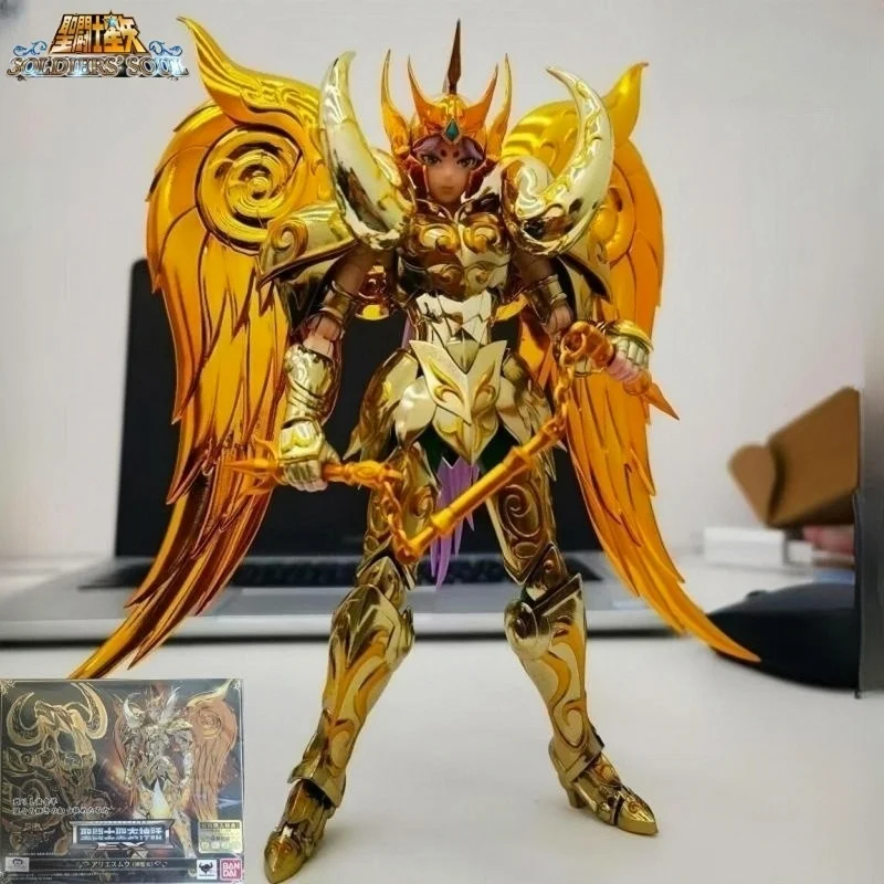 

Bandai Original Saint Seiya Figura Cloth Myth Ex Soul Of Gold Aries Mu Action Figures Model Toys Anime Birthday Gift Toy