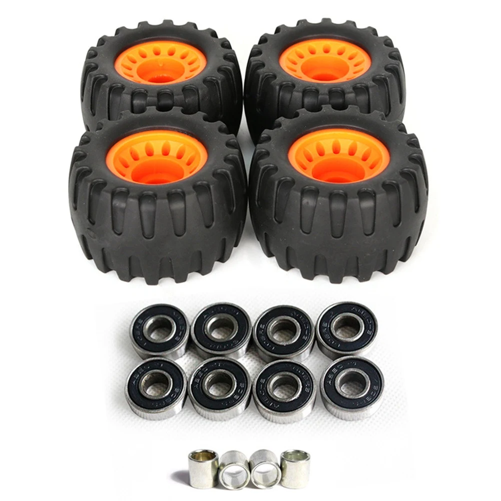 All Terrain Off Road Skateboard Longboard Wheels Road Damping Wheel Dance Board Round (Set of 4 Contains Bearing Sleeve) 
All Terrain Off Road Skateboard Longboard Wheels Road Damping Wheel Dance Board Round (Set of 4 Contains Bearing Sleeve)