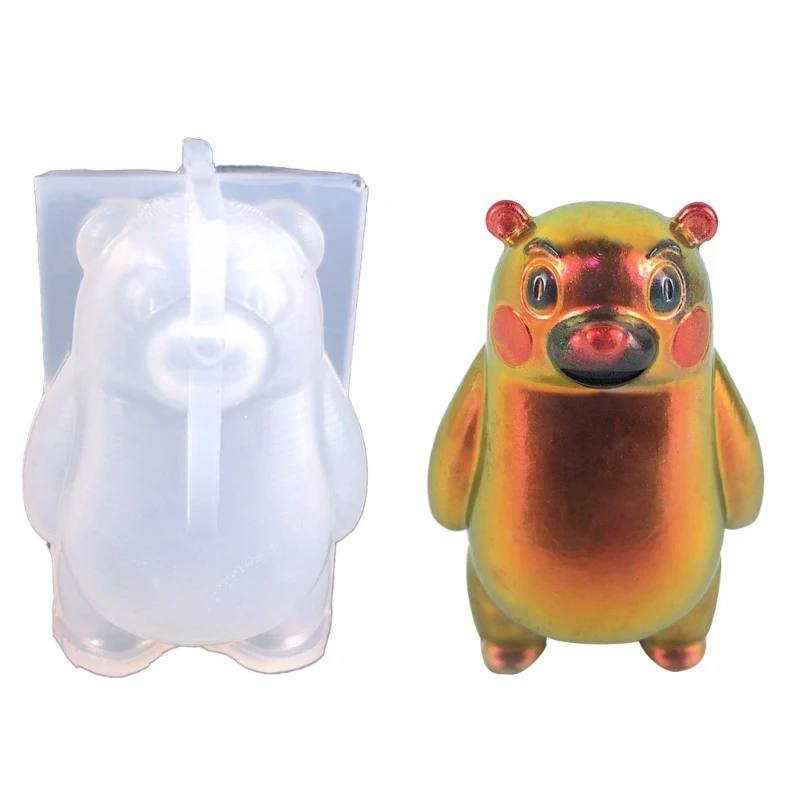 Crafts Moulds Standing Bear Shaped Silicone Material for Hand-Making Soap 
Crafts Moulds Standing Bear Shaped Silicone Material for Hand-Making Soap