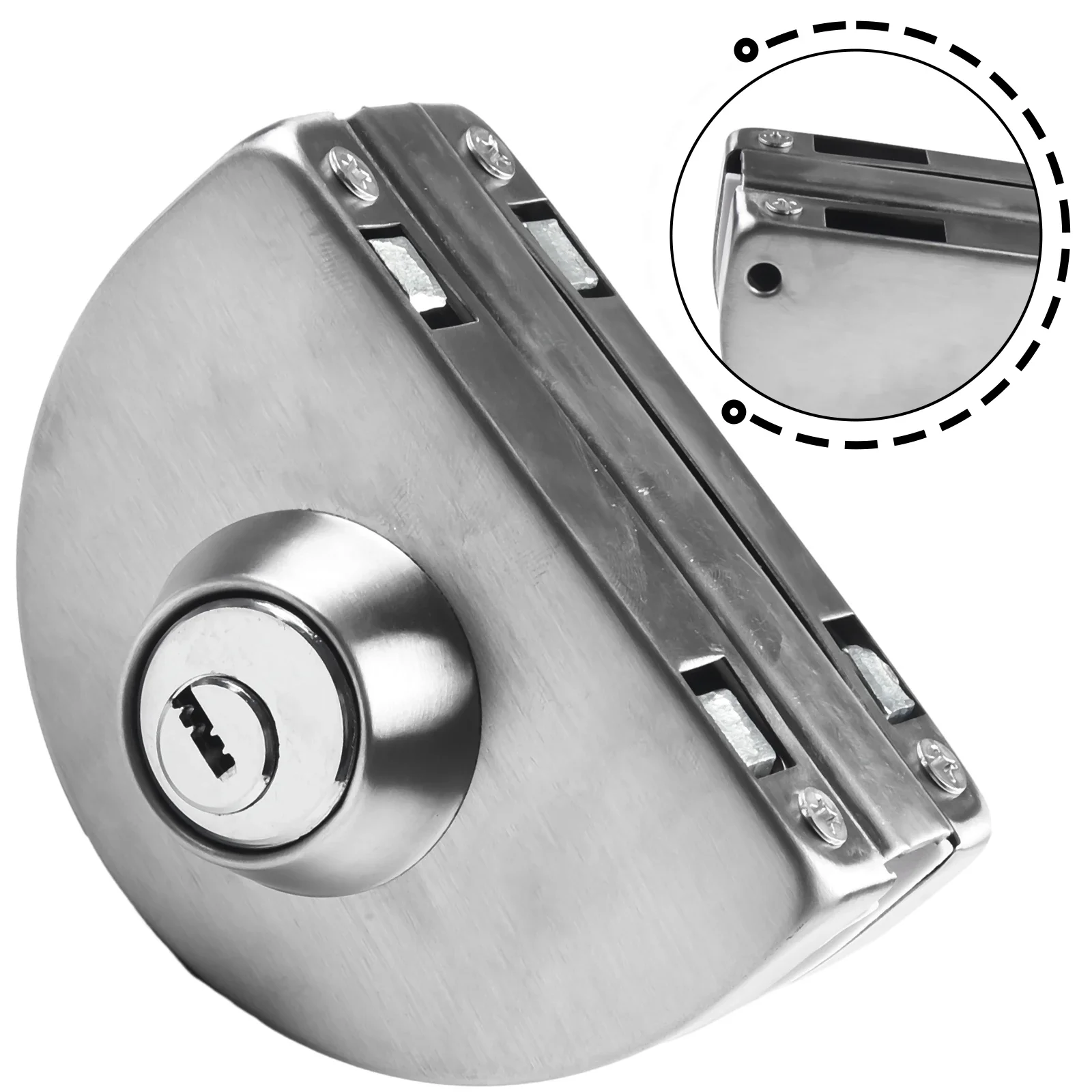 Lock Glass Door Lock For 8-12mm Frameless Double Swing Or Sliding Toughened Glass Door Glass Door Lock Silver Lock Set
Lock Glass Door Lock For 8-12mm Frameless Double Swing Or Sliding Toughened Glass Door Glass Door Lock Silver Lock Set