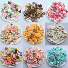 30Pc Mixed Bread Ice Cream Lollipop Donut Cake Resin Ornaments Cartoon Material DIY Nail Art Salon Craft Accessories Decorations
30Pc Mixed Bread Ice Cream Lollipop Donut Cake Resin Ornaments Cartoon Material DIY Nail Art Salon Craft Accessories Decorations