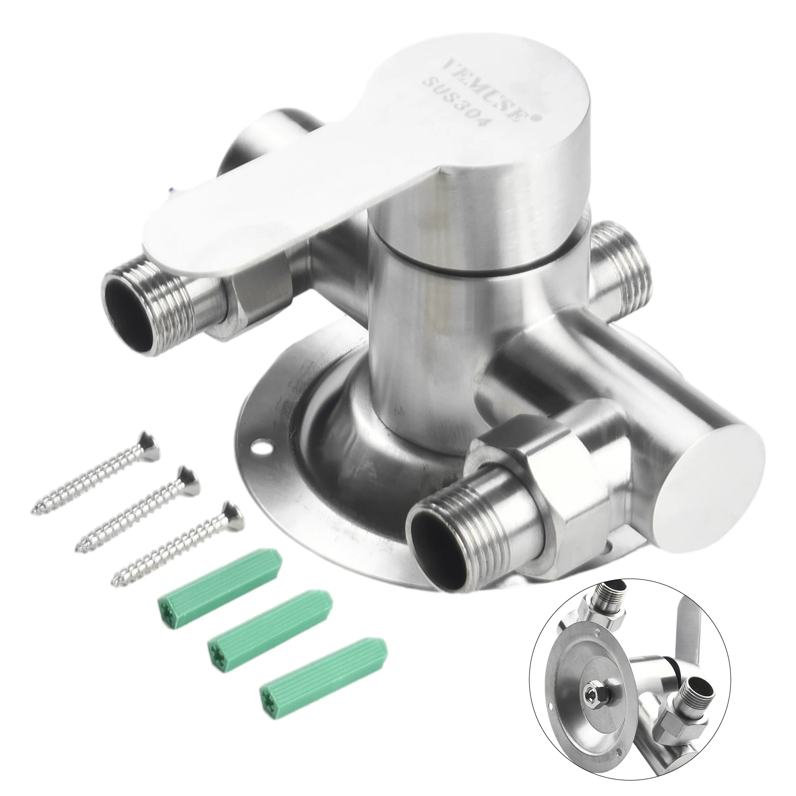 Accessories Faucet 1pcs 304 Stainless Steel Bathroom Ceramic Valve Double Holes Hot Cold Mixer Valve Double Type
Accessories Faucet 1pcs 304 Stainless Steel Bathroom Ceramic Valve Double Holes Hot Cold Mixer Valve Double Type
