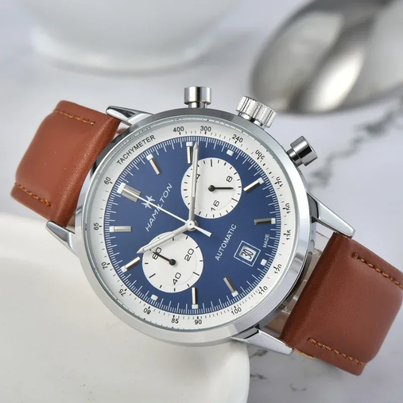 2024 New Quartz Watch for Men Top Luxury Leather Strap Chronograph Sport Wristwatch Men Business Luminous Fashion Male Clock
2024 New Quartz Watch for Men Top Luxury Leather Strap Chronograph Sport Wristwatch Men Business Luminous Fashion Male Clock