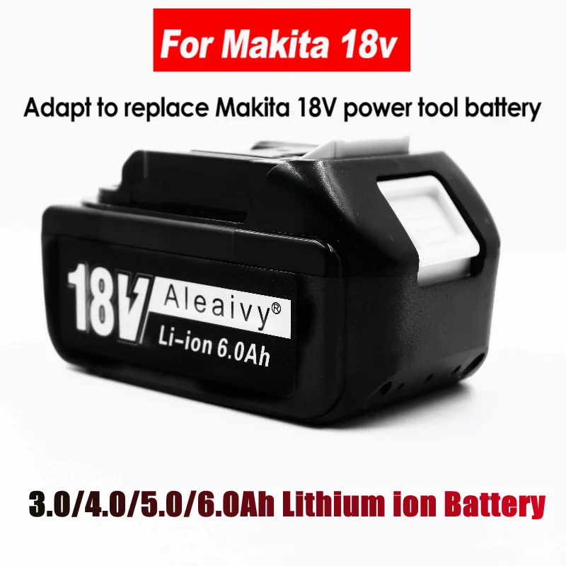 18650 Rechargeable Battery BL1860 for Makita 18V Battery 6.0ah Rechargeable Replacement BL1840 BL1850 Lithium Ion 18v Battery
18650 Rechargeable Battery BL1860 for Makita 18V Battery 6.0ah Rechargeable Replacement BL1840 BL1850 Lithium Ion 18v Battery