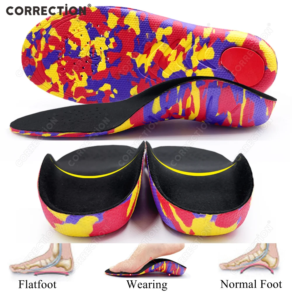 

Kids Orthotics Insoles Correction Care Tool for Kid Flat Foot Arch Support Orthopedic Children Insole Soles Sport Shoes Pads