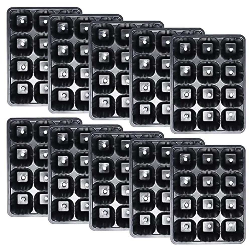 10Pcs 12 Cells Seedling Growing Cases Germination Plant Nursery Seed Tray Seeding Insertion Box Succulent Flower Pot
10Pcs 12 Cells Seedling Growing Cases Germination Plant Nursery Seed Tray Seeding Insertion Box Succulent Flower Pot